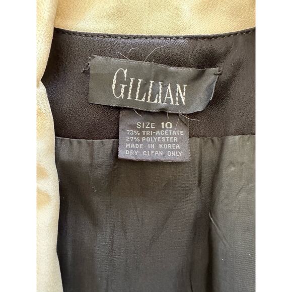 Gillian Vintage 80s Black Blazer Wrap Cocktail Dress Size 10 - Picture 2 of 8